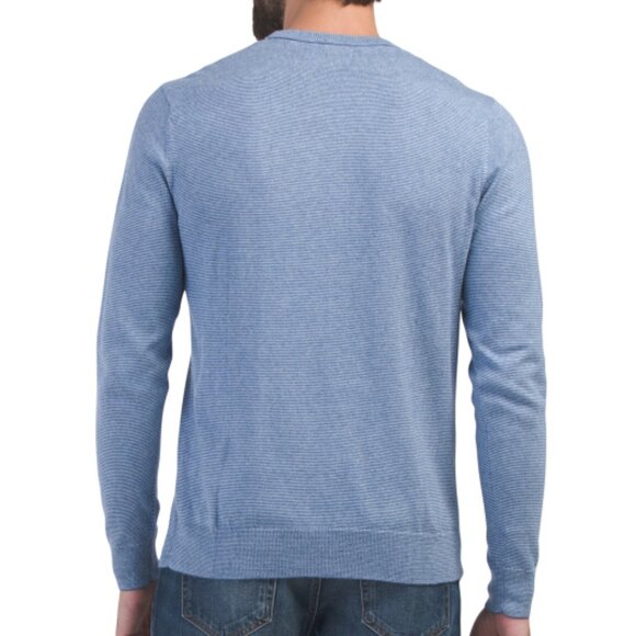 NEW BONOBOS Cotton And Cashmere Blend Crew Neck Sweater for men 362mn - Picture 2 of 3